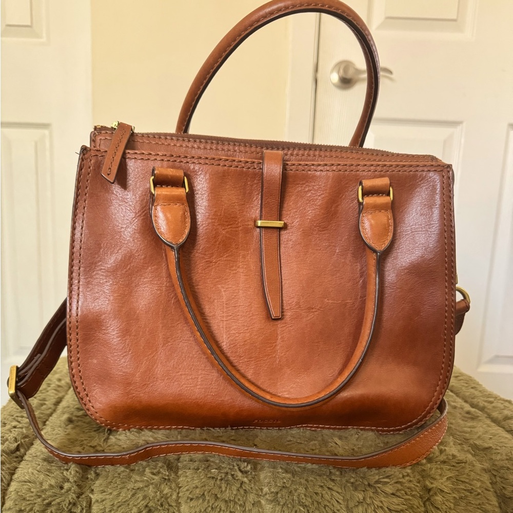 Fossil leather Ryder Satchel